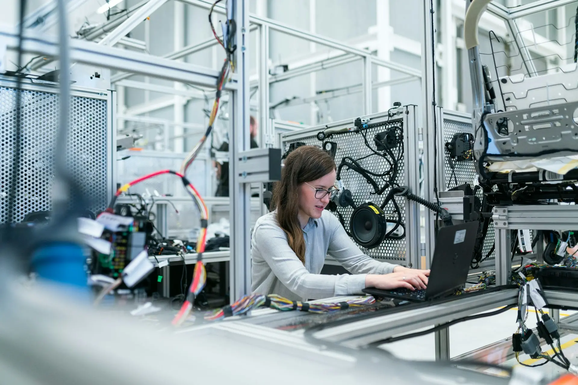 Industrieabrbeiterin