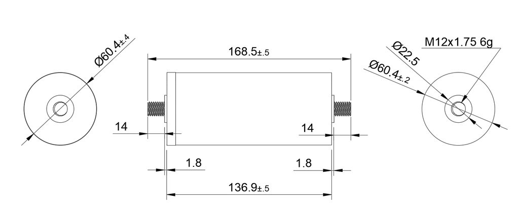 Battery Cell LTO 2,4V 24Ah - M12