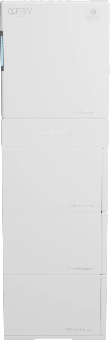 Système de stockage HM15 de 30 kWh vu de face