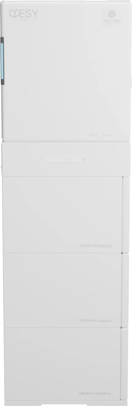 Sistema de armazenamento HM20 de 30 kWh visto de frente