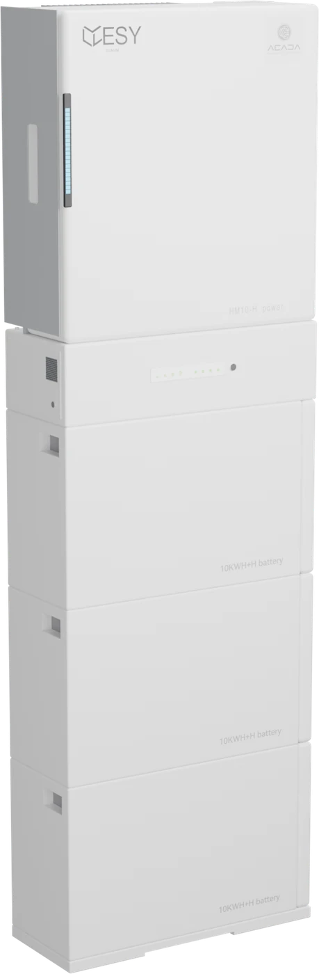 Lagringssystem HM10-H med 30 kWh set fra venstre