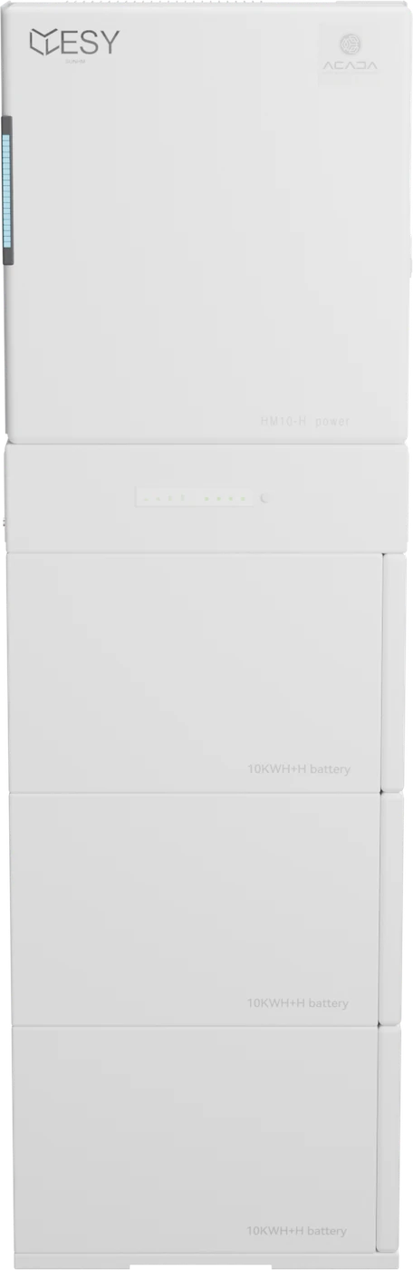 Lagringssystem HM10-H med 30 kWh set forfra