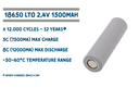 Battery Cell LTO 2,4V 1500mAh - Weldable