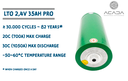 Battery Cell LTO 2,3V 35Ah PRO - Weldable