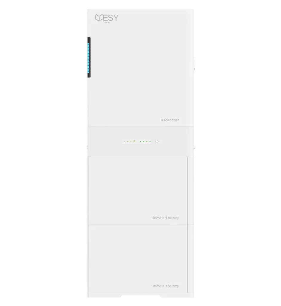Onduleur PV HM20-20 avec une puissance de sortie de 20 kW et un stockage de batterie de 20 kWh, 3 phases