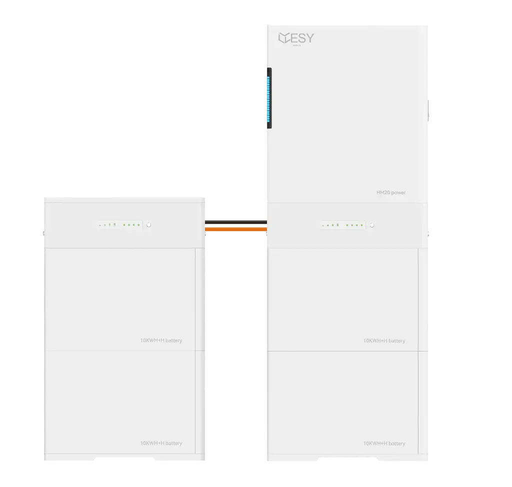 Inversor fotovoltaico HM20-40 con potencia de salida de 20 kW y almacenamiento de batería de 40 kWh, 3 fases