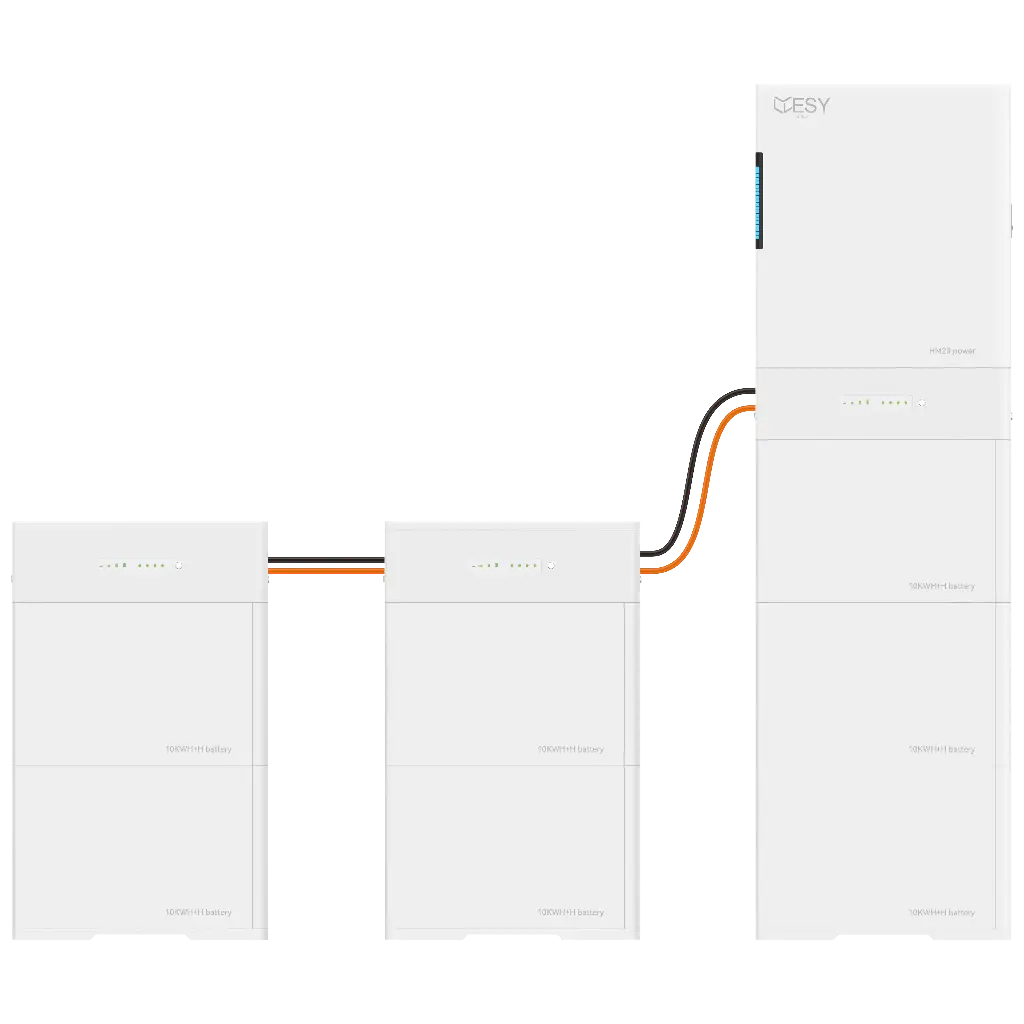 HM20-70 PV inverter with 20 kW output power and 70 kWh battery storage, 3 phases