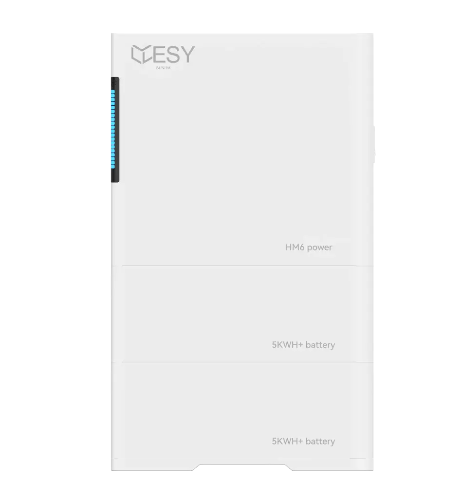 HM6-10 PV inverter med 6 kW udgangseffekt og 10 kWh batterilagring, 1 fase