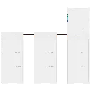 HM15-90  PV-omvormer met 15 kW uitgangsvermogen en 90 kWh batterijopslag, 3 fasen