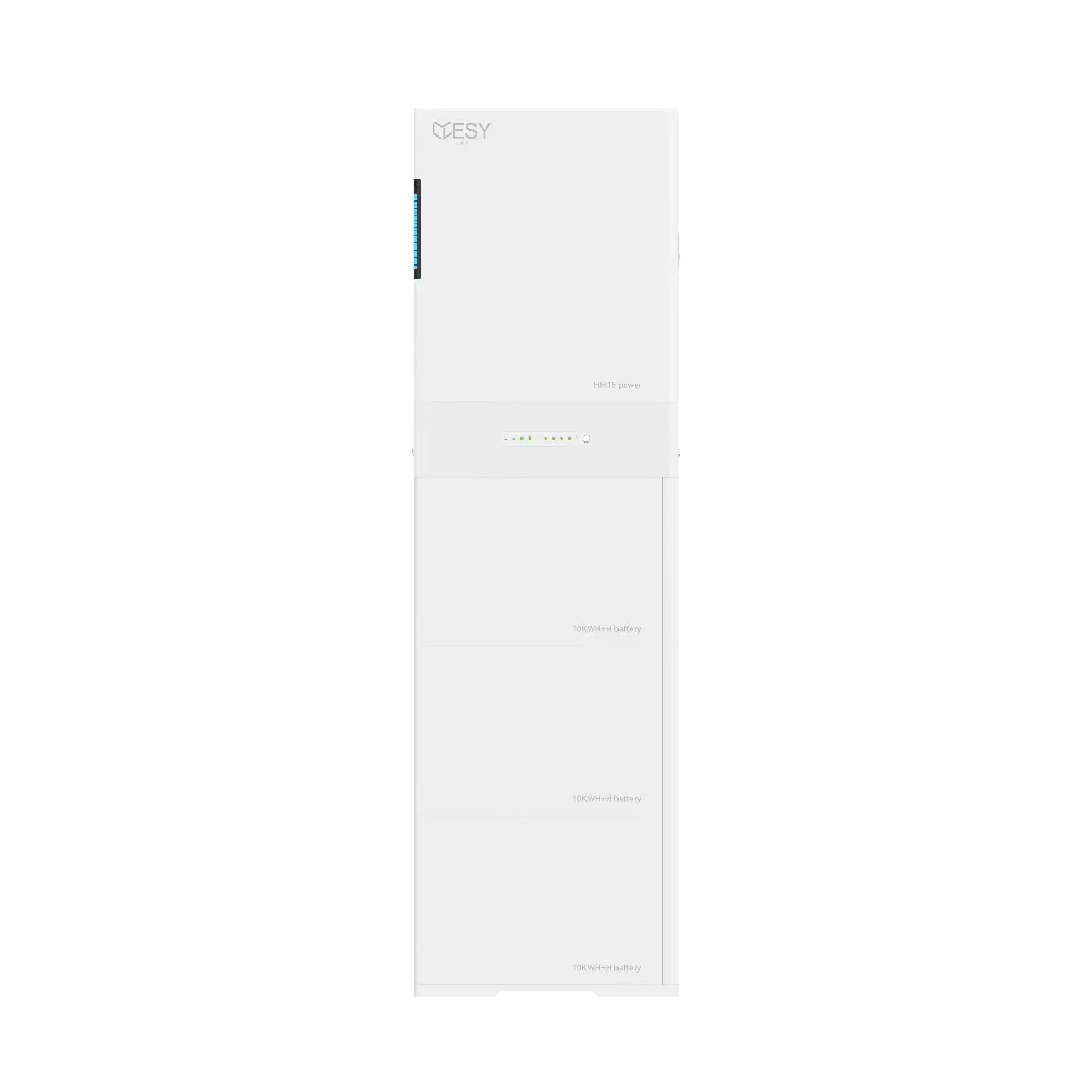 Inversor fotovoltaico HM15-30 com potência de saída de 15 kW e armazenamento de bateria de 30 kWh, 3 fases