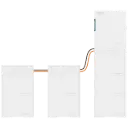 Onduleur photovoltaïque HM10-70 10 kW de puissance avec batterie de 70 kWh, triphasé