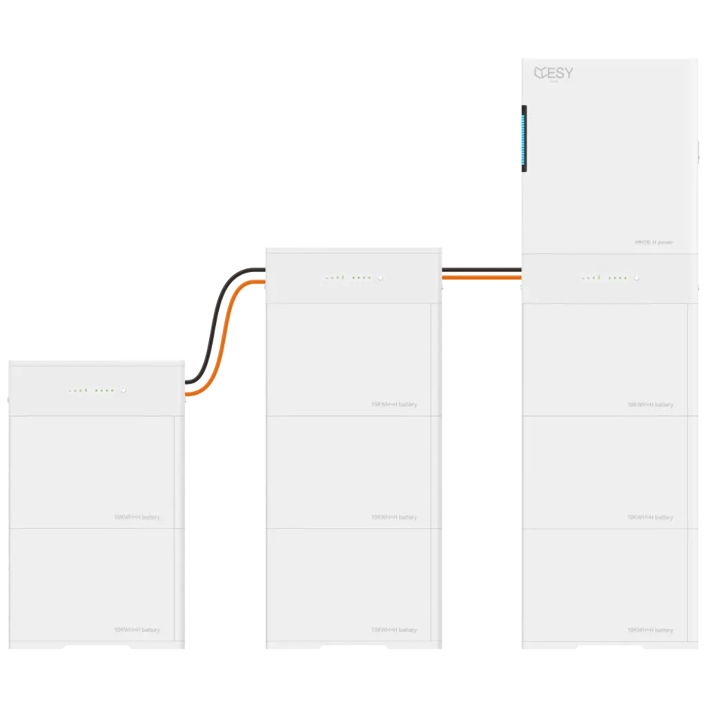 HM10-80 PV-omvormer 10 kW uitgangsvermogen met 80 kWh batterijopslag, 3-fase