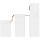 Onduleur photovoltaïque HM10-80 10 kW de puissance avec batterie de 80 kWh, triphasé