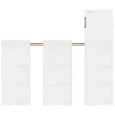HM10-90 PV-omvormer 10 kW uitgangsvermogen met 90 kWh batterijopslag, 3-fase